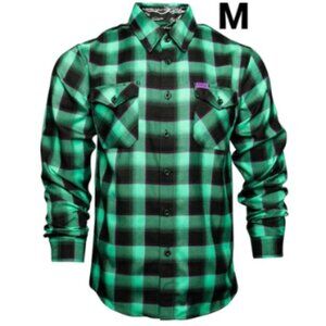 DIXXON Flannel x CALEB FRANCIS "GRIZZLY PUNCHER" Collab Flannel Shirt- Men's M